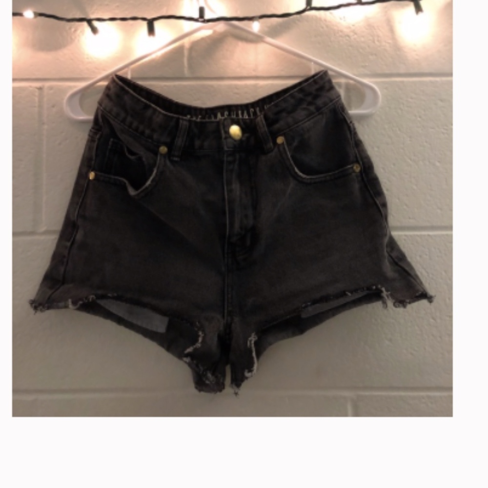 Cotton on "the flashback high rise denim shorts"